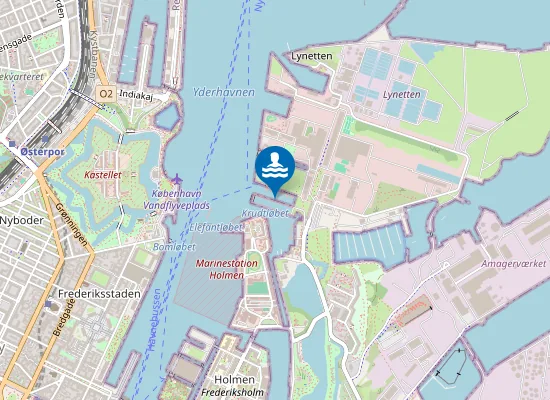 Map of SØNDRE REFSHALE BADEZONE