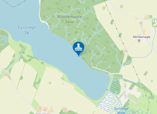 Map of GYRSTINGE SØ