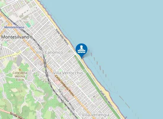 Map of Spiaggia libera, accessibile per disabili