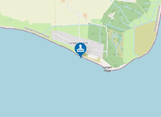 Map of ENDELAVE, LYNGER STRAND