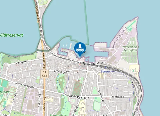 Map of HAVNEBADET, STRUER