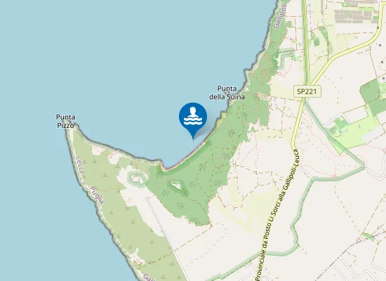 Map of Spiaggia del Pizzo