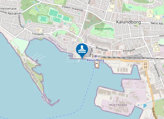 Map of KALUNDBORG HAVNEBAD