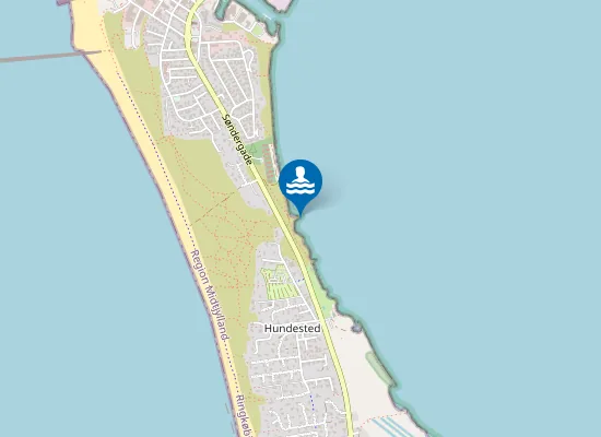 Map of BJERGE STRAND HV.SANDE