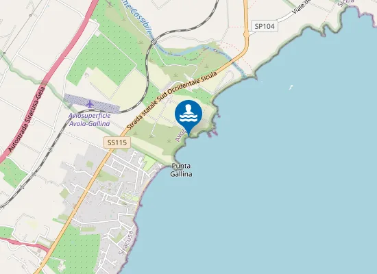 Map of Spiaggetta di Punta Gallina