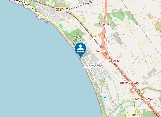Map of Blue Bay Beach