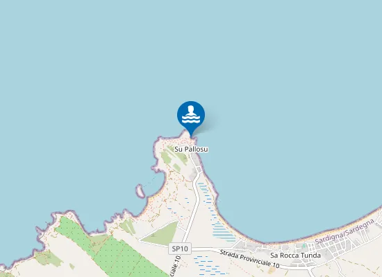 Map of Su Pallosu