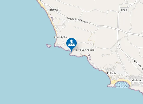 Map of Spiaggia di Cala Paradiso