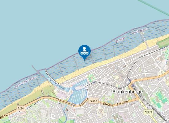 Map of BLANKENBERGE WESTSTRAAT