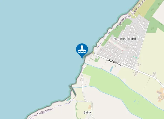 Map of SKULDBØL STRAND
