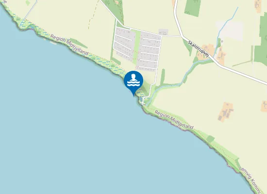 Map of NISSUM FJORD, NØRBYGÅRD