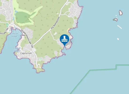 Map of Spiaggia Piccolo Romazziono