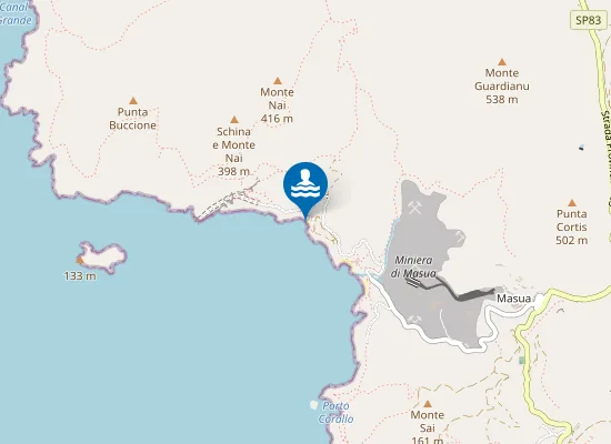 Map of Portu Bega sa Canna