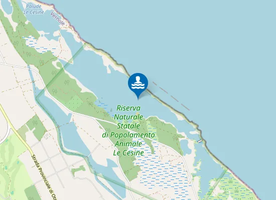 Map of Spiaggia delle Cesine