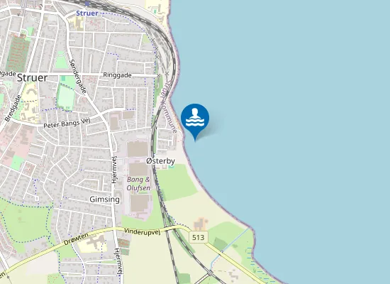 Map of ØSTRE STRAND