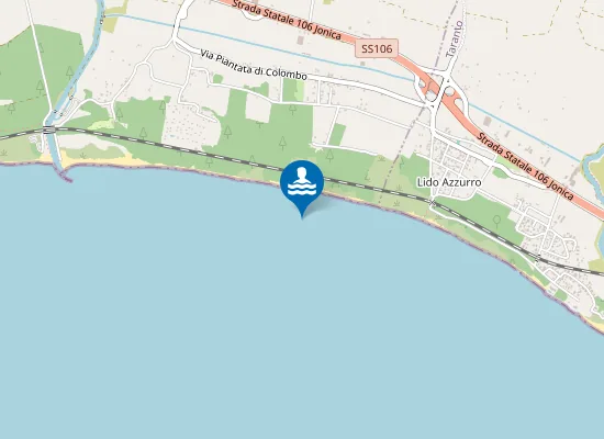 Map of Spiaggia Verde Mare