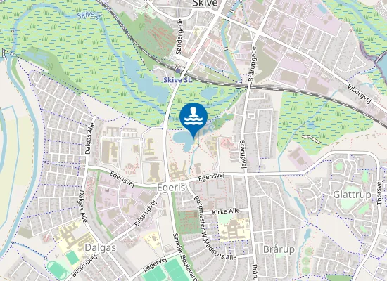 Map of Badesø Gymnasieparken
