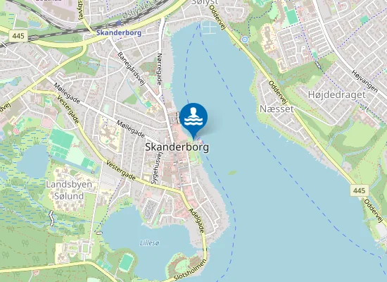 Map of SKANDERBORG SØBAD (KULTURHUSET)