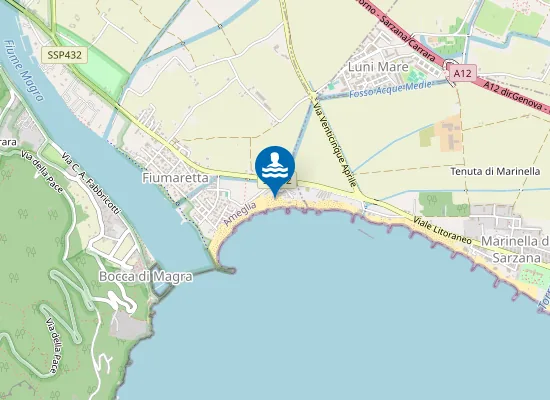 Map of Bagni Tamerici