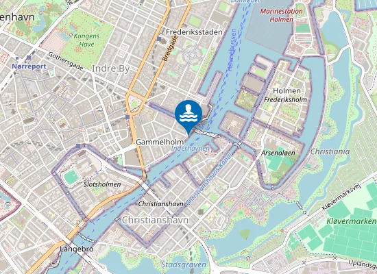 Map of HAVNEGADE BADEZONE