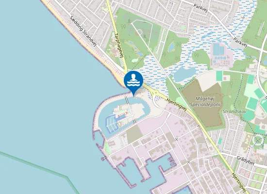 Map of ESBJERG STRAND - STØTTEPUNKTET