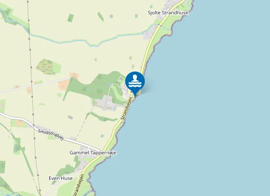 Map of PRAESTOE FJORD STRAND