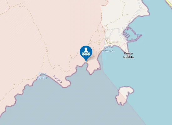 Map of S'ortixeddu - Spiaggia Degli Americani