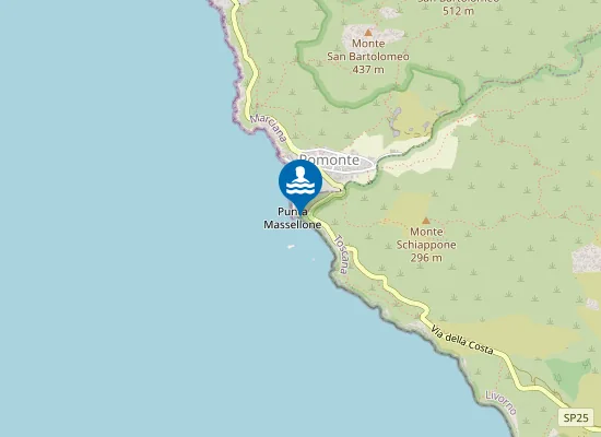Map of Spiaggia del Relitto