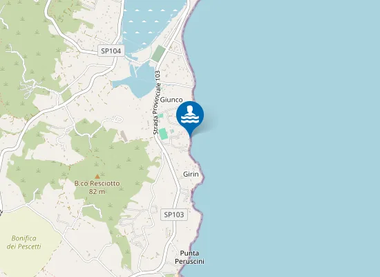 Map of Spiaggia Giunco