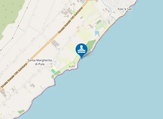 Map of Spiaggia di Cala d'Ostia