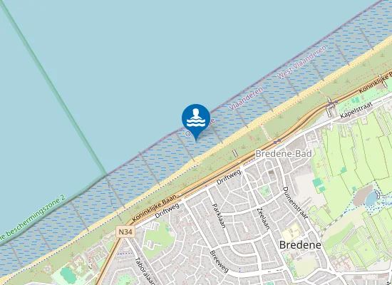 Map of BREDENE TURKEYEN