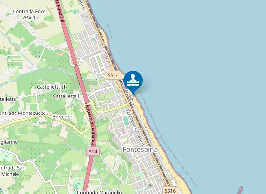 Map of Lido dei Carabinieri