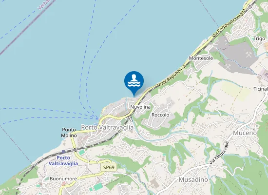 Map of Spiaggia pubblica Tavella
