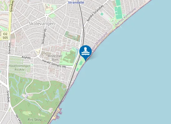 Map of RISSKOV STRANDPARK