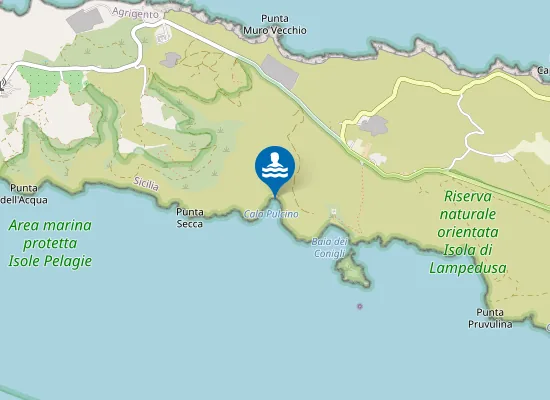 Map of Cala Pulcino