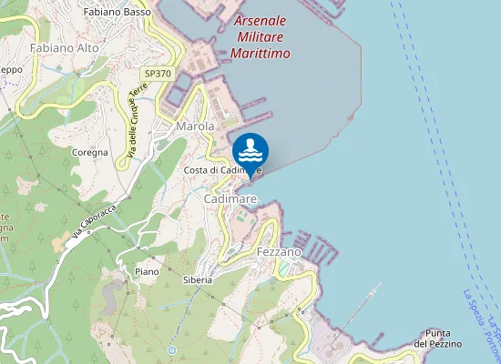 Map of Spiaggia di Cadimare