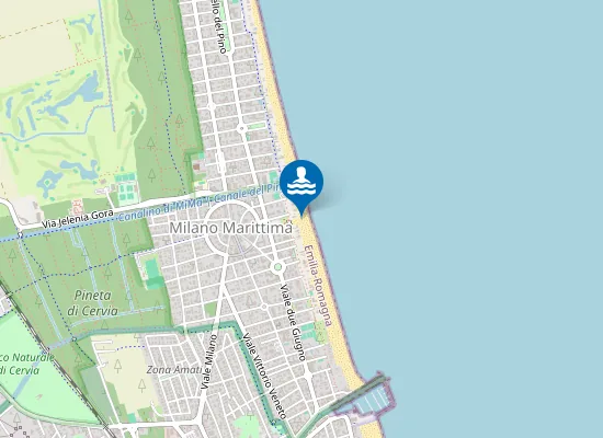 Map of spiaggia libera
