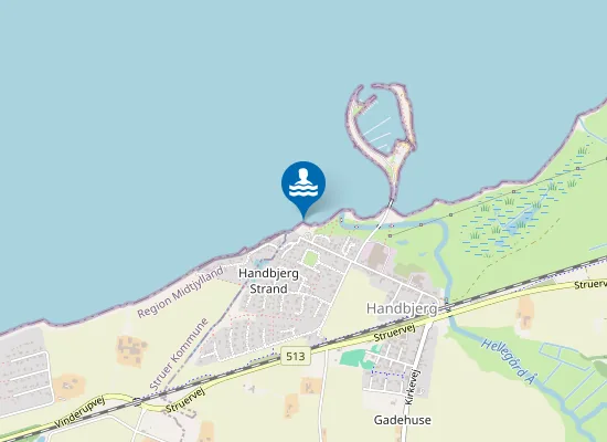 Map of HANDBJERG STRAND