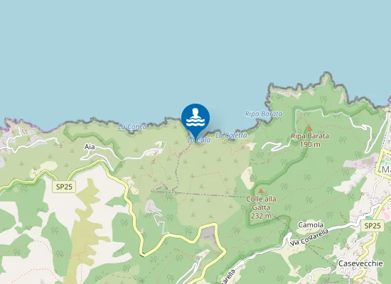 Map of Spiaggia La Cala