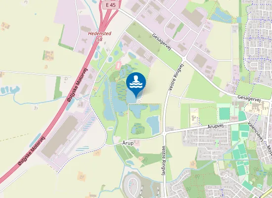 Map of HEDENSTED SØERNE