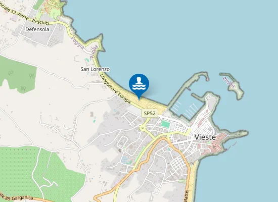 Map of spiaggia libera