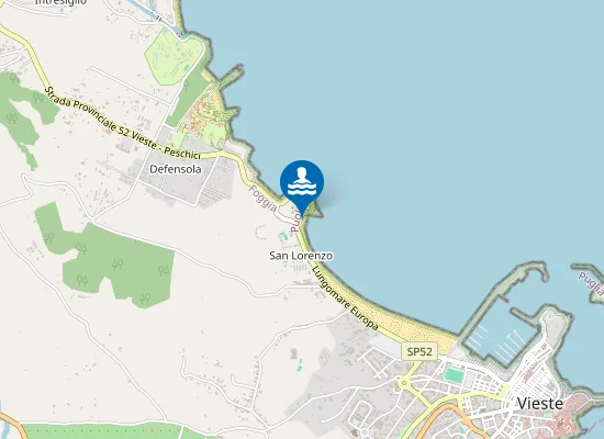 Map of spiaggia libera