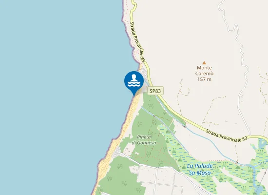 Map of Spiaggia di Fontanamare