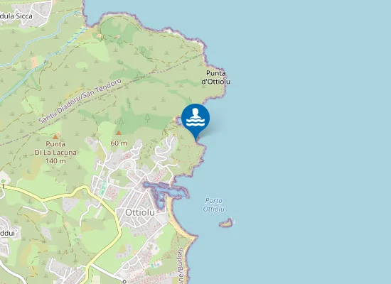Map of Cala dei Tincsy