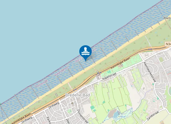 Map of Bredene Astrid