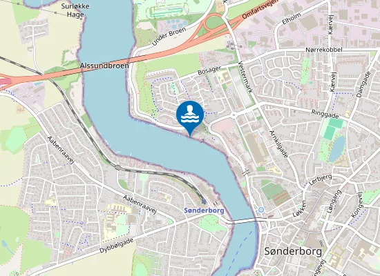 Map of SØNDERBORG HAVNEBAD