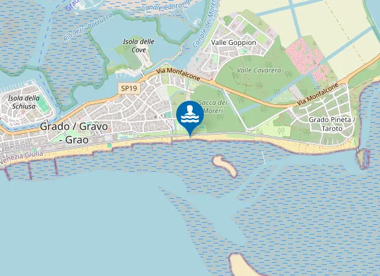 Map of Spiaggia Le Dune di Grado
