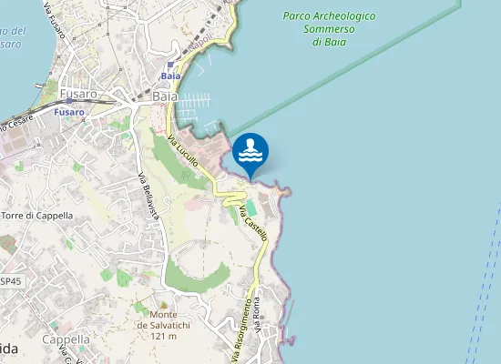 Map of Spiaggia Villa Ferretti
