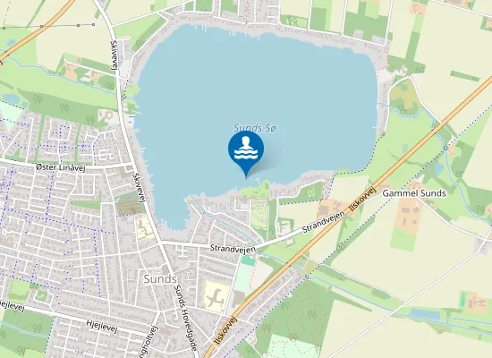 Map of SUNDS SØ VED SØGÅRDEN
