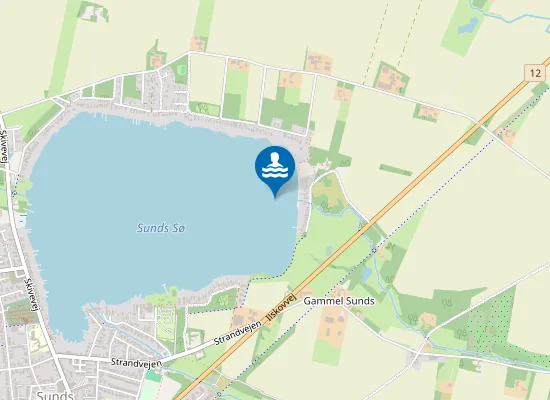 Map of SUNDS SØ VED ØSTBRED